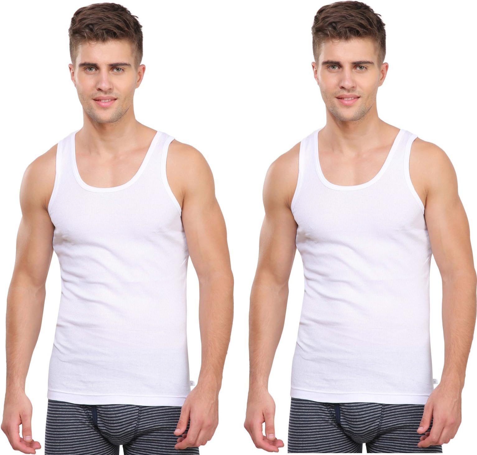 rupa frontline Men's Solid Regular Fit Vest (Frontline-Rib-White-RN-2-75_White-picture-16