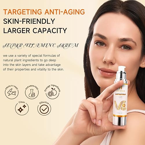Miniatura 5 de HANYWIL Suero súper vitamina C para mujeres mayores de 70 años, suero de vitamina C para cara, removedor de manchas oscuras para el rostro, cuidado