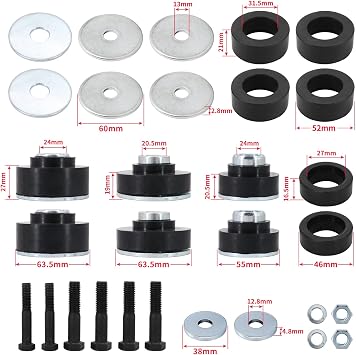 Subframe Body Mount Bushing Kit for 1967-1972 Chevy Camaro Firebird