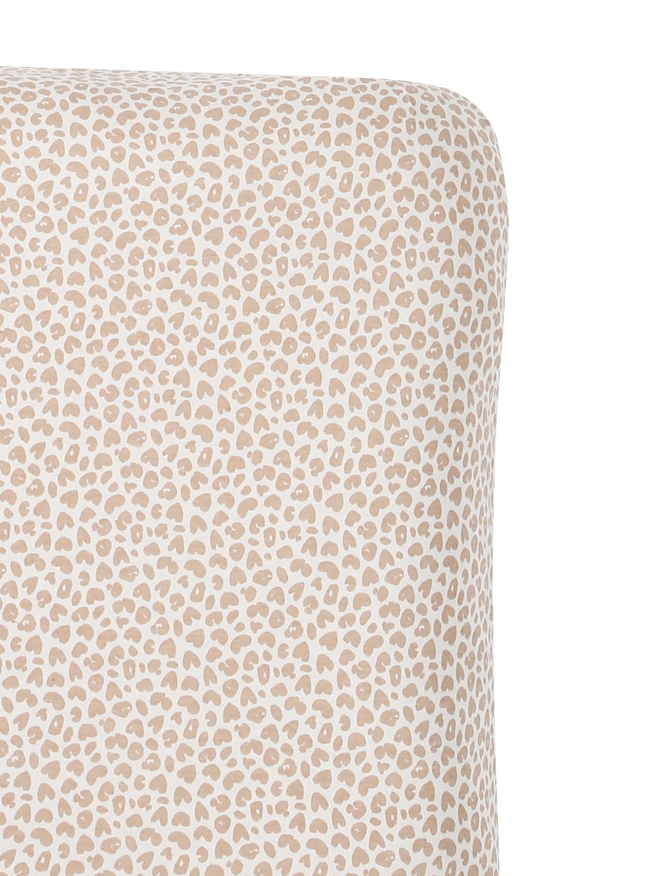 VERTBAUDET 2er-Set Frottee-Schonbezüge für Baby Wickelauflage braun/lovely leo