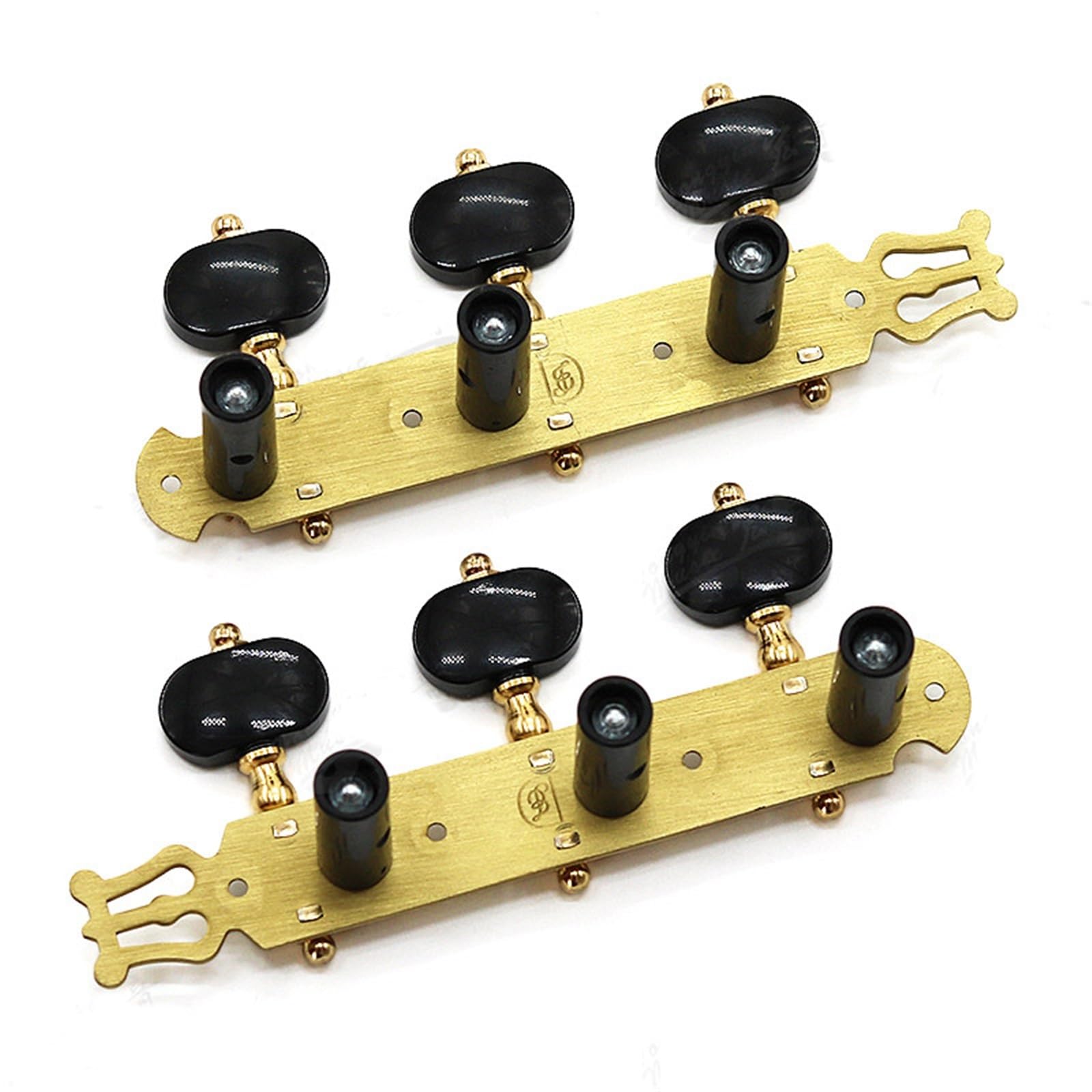 Clavijeros Bloqueo Afinadores De Guitarra Clásica Triple Enlace (todos Los Accesorios Metálicos)