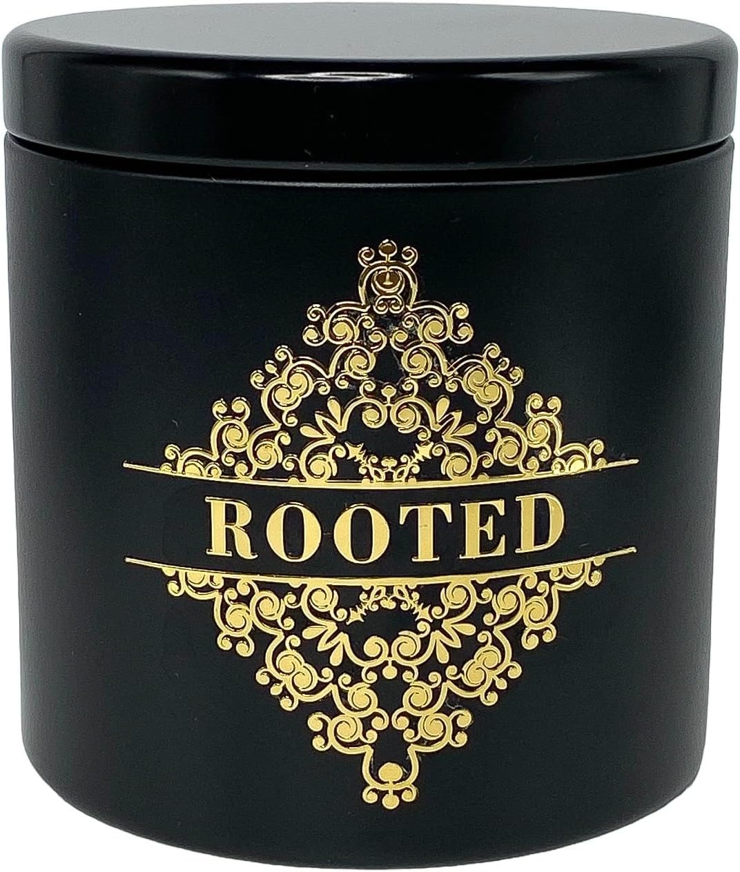 Rooted Black Travel Masculine Coconut Wax Candles for Men