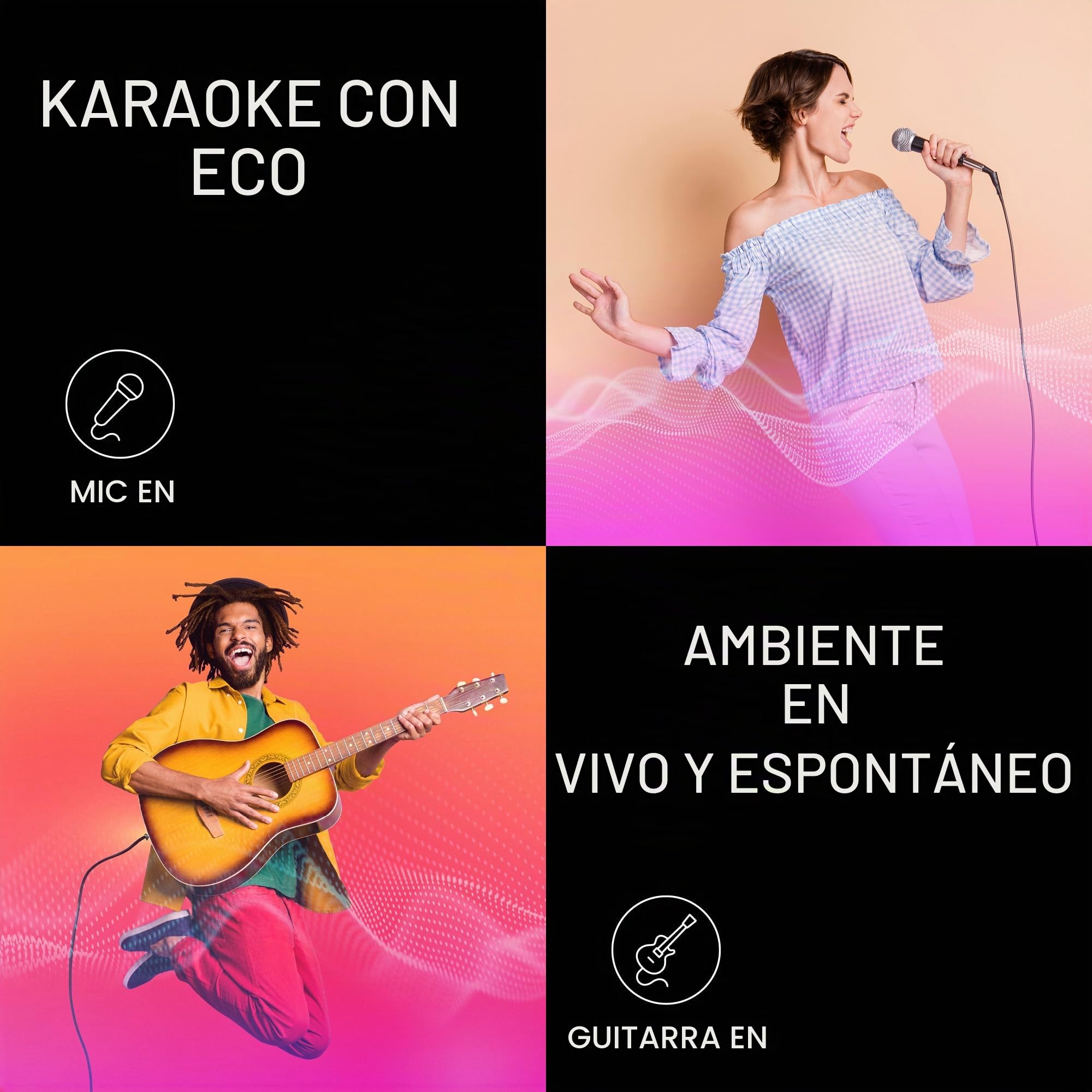 Panasonic SC-BMAX10E-K Altavoz Portátil para Fiestas con Bluetooth, Luces Integradas, 150 W, USB, Entrada Óptica para TV, Entradas de Guitarra y Micrófono para Karaoke, Negro