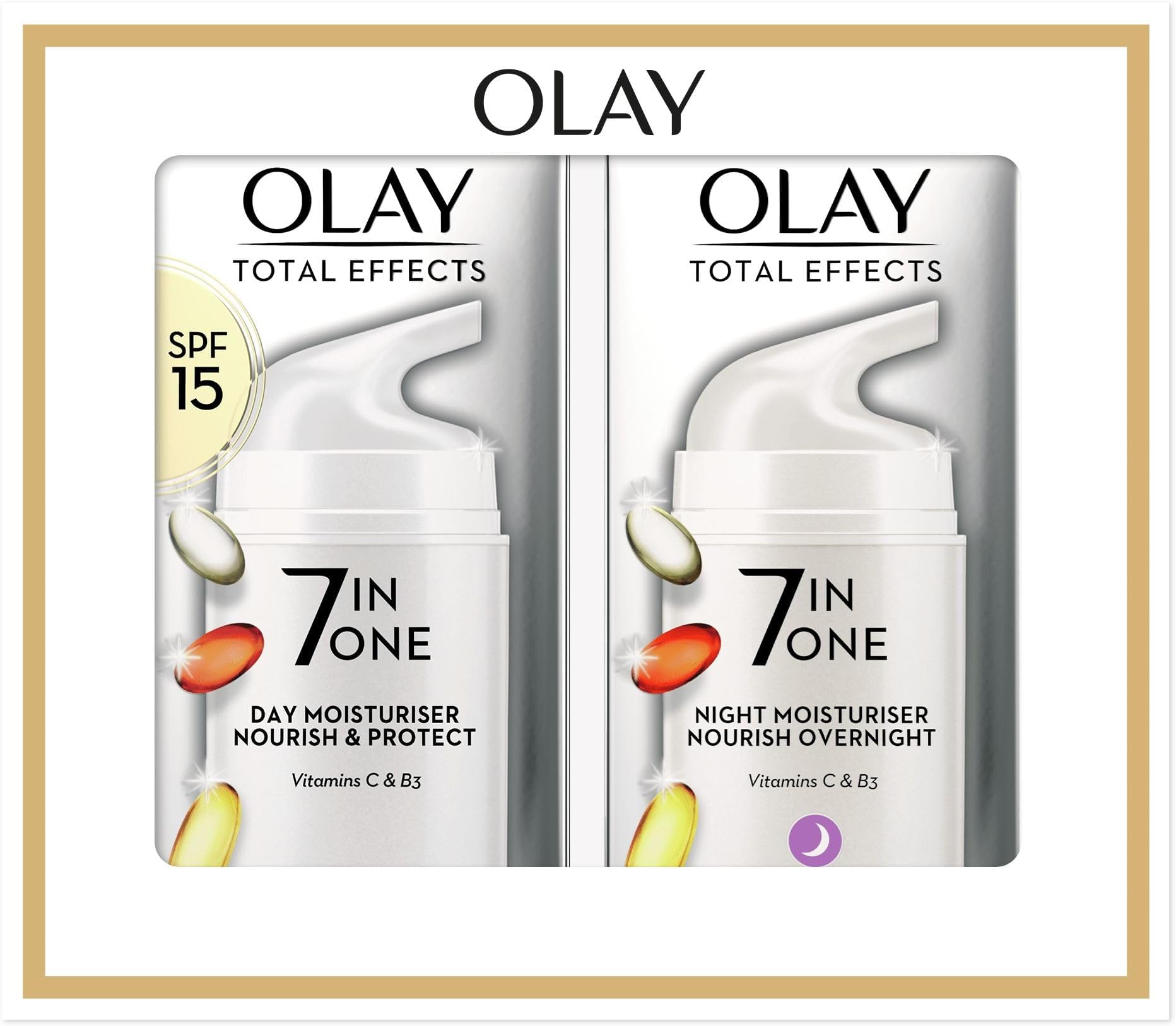Total Effects Anti-Ageing 7in1 Gift Set: Day Cream Moisturiser 37ml, Night Cream Firming Moisturiser 37ml