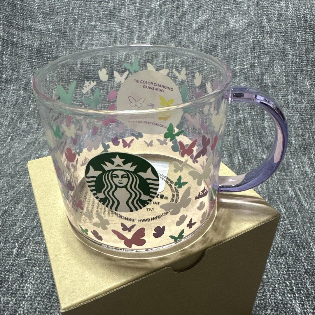 Amazon | スターバックスカラーチェンジ耐熱グラスマグ