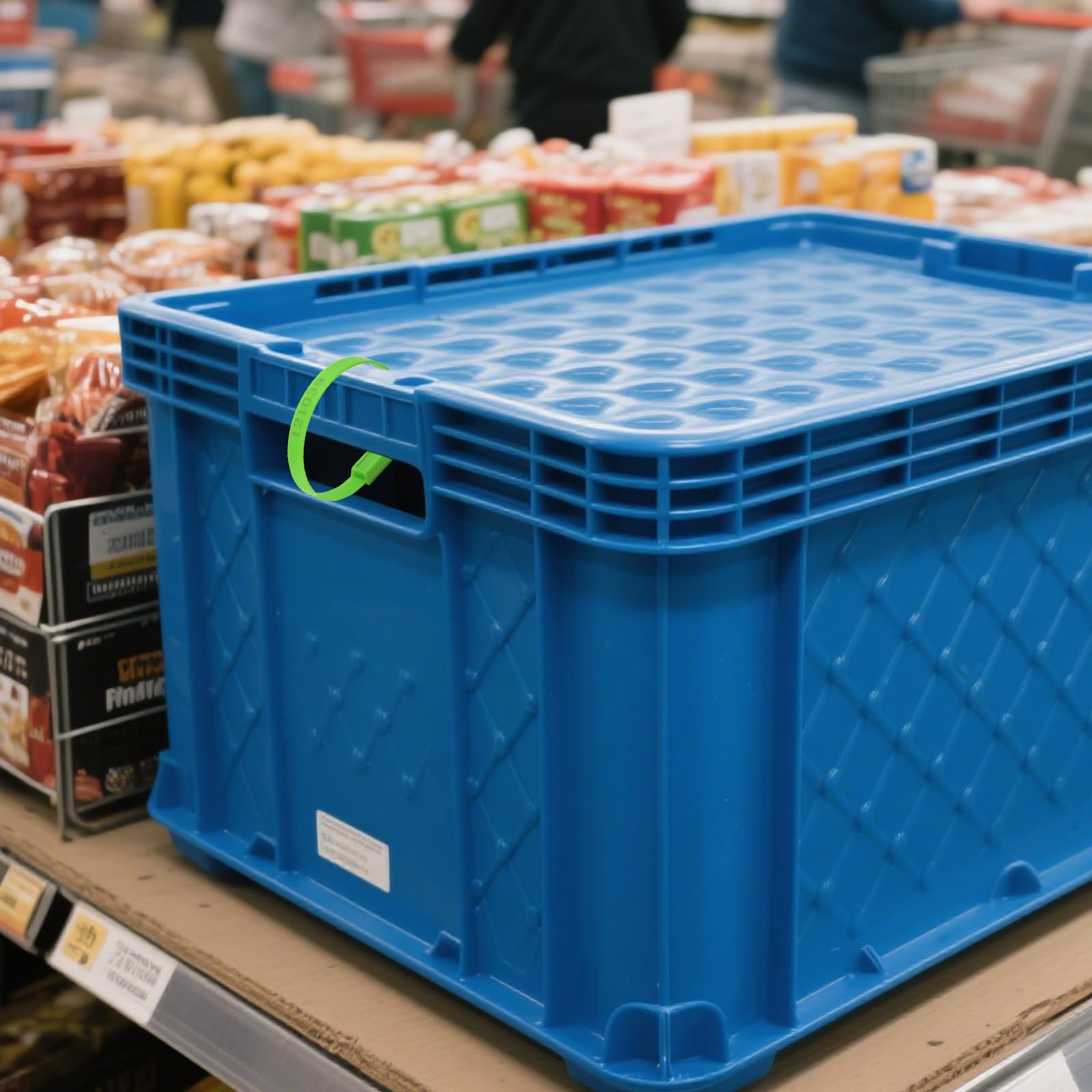 500 guarnizioni in plastica numerate per spedizioni di sicurezza, fascette sottili per contenitori, fisse, monouso, per rimorchi, camion, cavi (giallo)