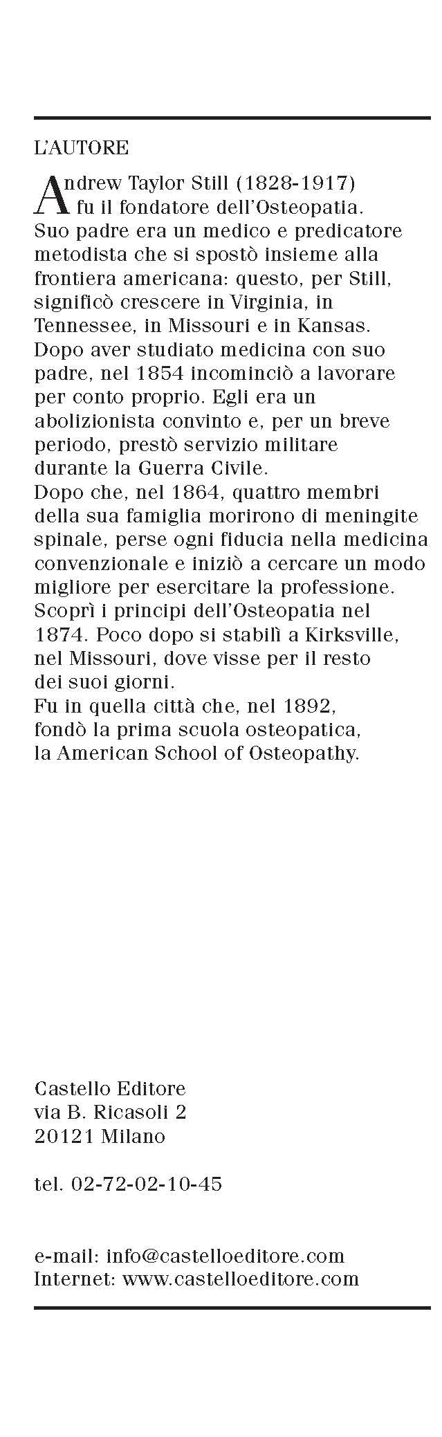 Filosofia e principi meccanici dell'osteopatia