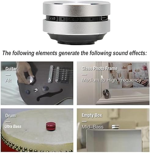 Miniatura 4 de FOSA Mini altavoz Bluetooth, altavoz de conducción ósea, altavoz portátil magnético estéreo, altavoz doble, altavoz inalámbrico, reproductor de