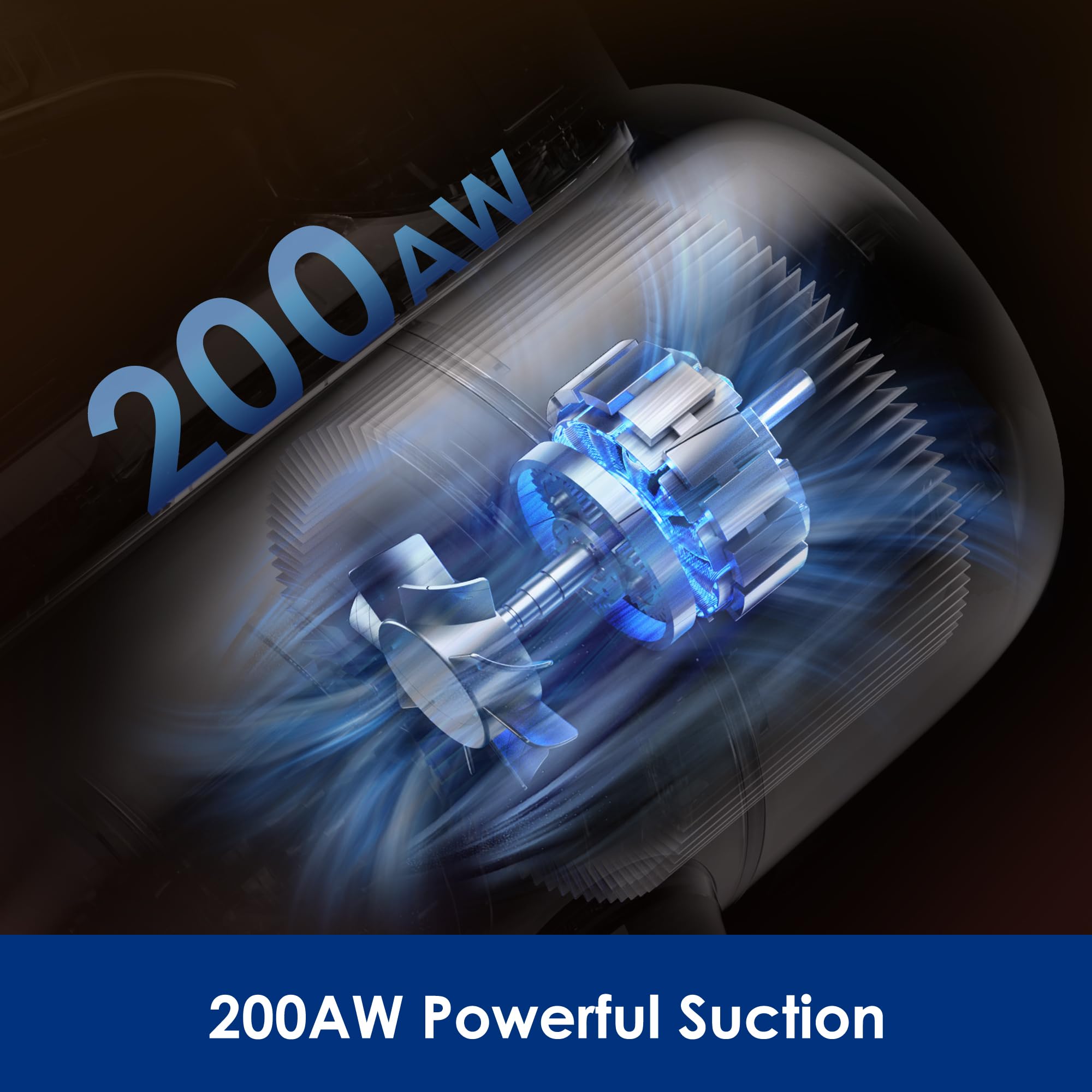 Tineco Pure One S70 odkurzacz bezprzewodowy, odkurzanie 200 AW, 95 min autonomii, 6-stopniowy system filtracji, zielone światło LED 150°, odpowiednie do sierści zwierząt/dywanów/twardych podłóg