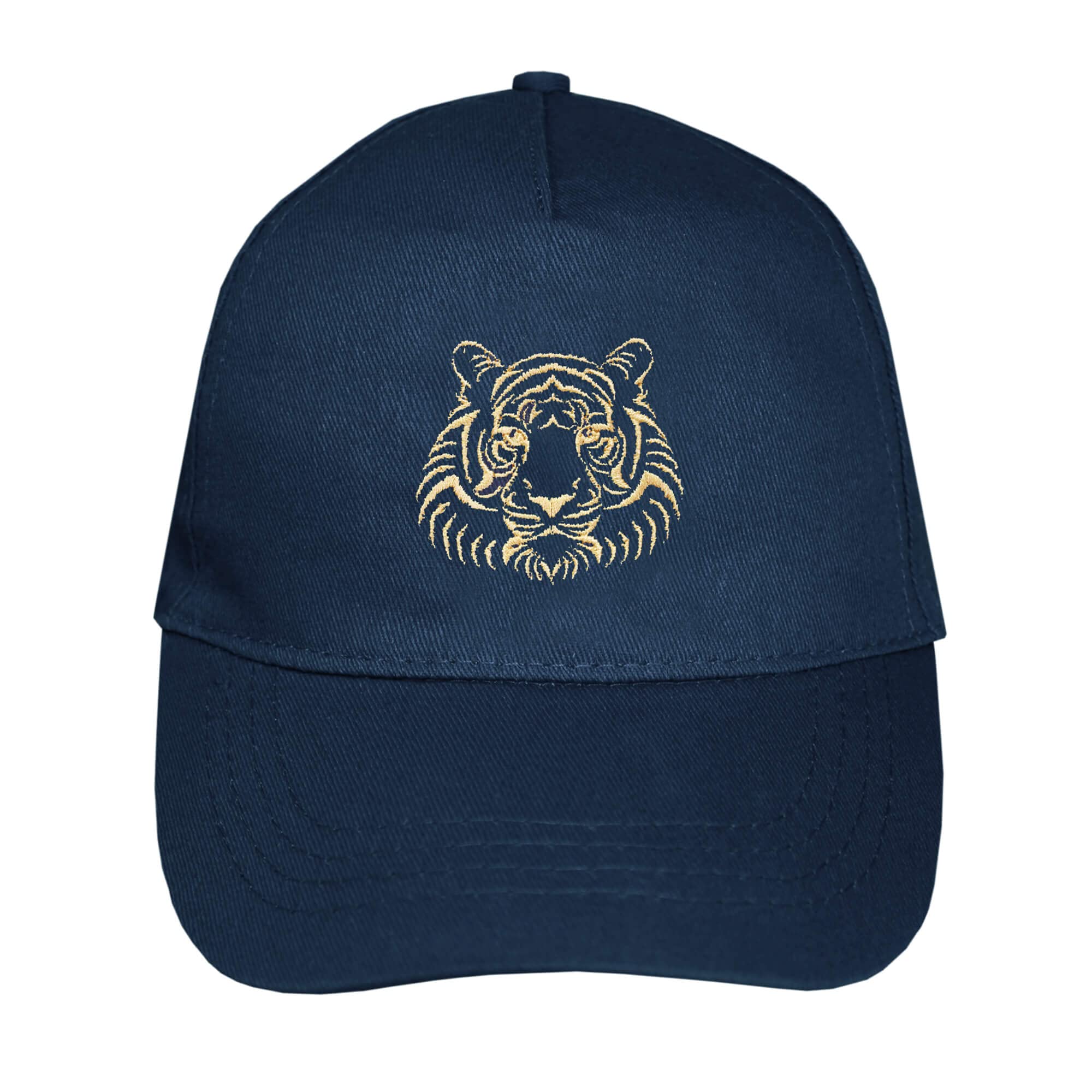 TeddyT's Men's Embroidered Gold Tigers Adjustable Baseball Cap