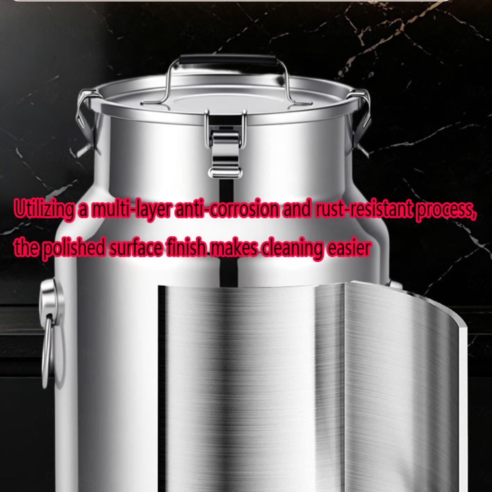 bidon avec Robinet 2.5/5/10/15/20/25/30l INOX bidon Alimentaire De Transport Lait Ferme Baratte,A-25L