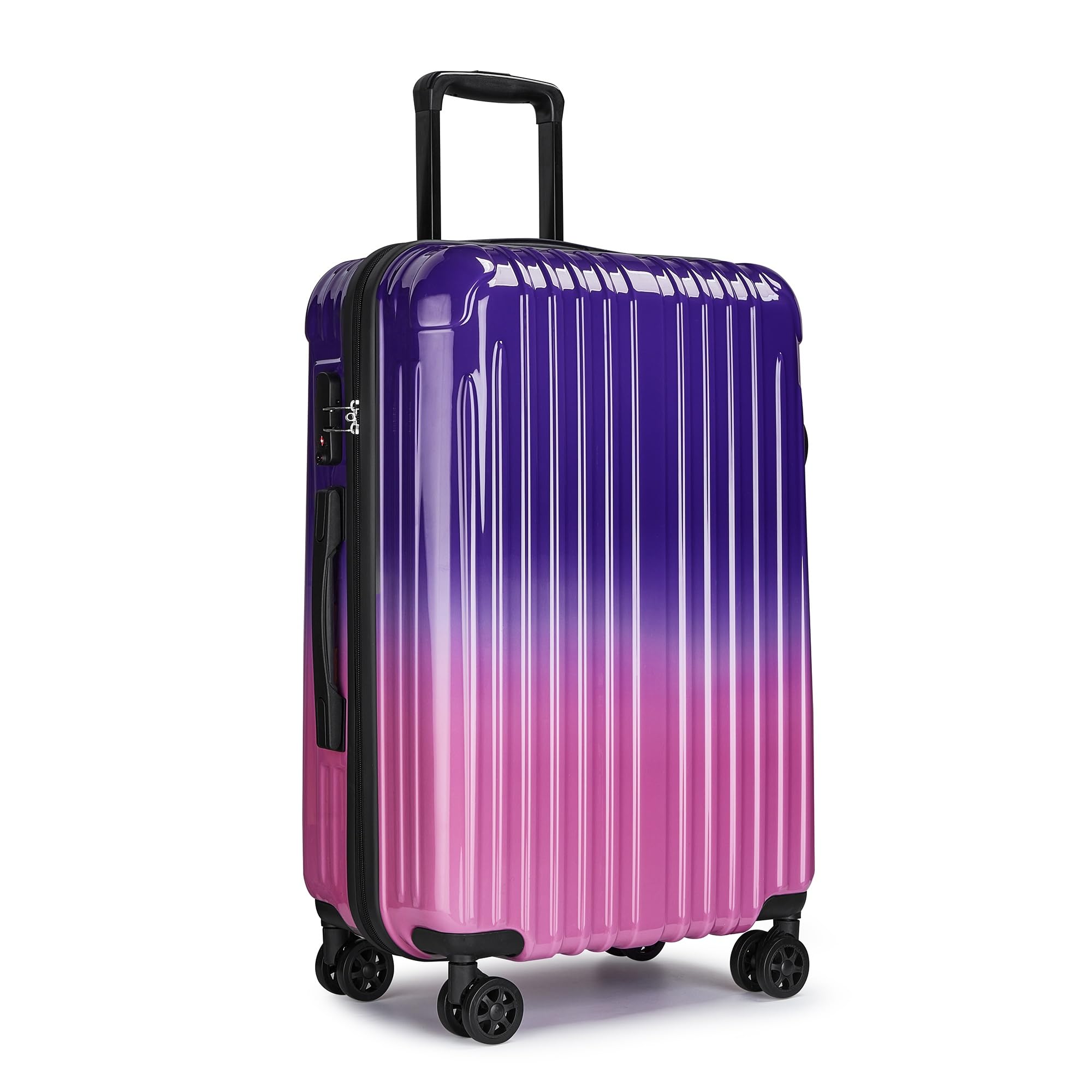 Carry on 20inch Luggage with Spinner Wheels Lightweight PC ABS Hard Shell Suitcases Expandbale Storage TSA Aprovel Lock