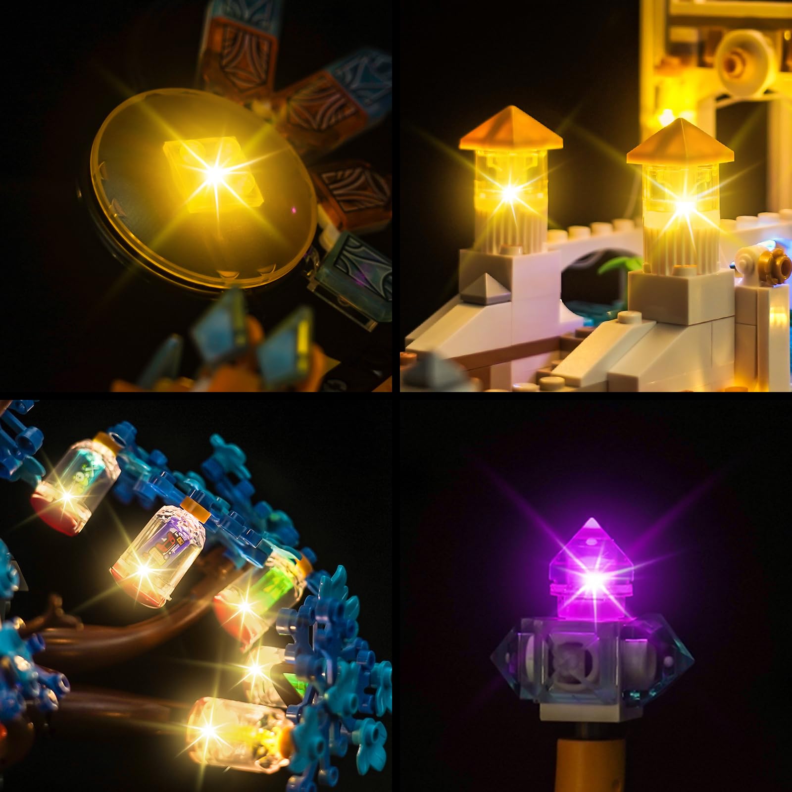 Set di luci a LED compatibile con Lego Castle Nocturnia (senza modello), set di illuminazione decorativa compatibile con 71486 Castle Nocturnia giocattolo creativo