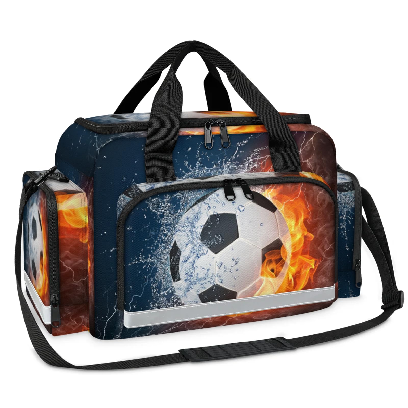 GzLeyigou First Aid Bags Empty, Water Fire Soccer Emergency Bag First Aid Kit Multiple Compartment Kit Carrier On Call Trauma Bag For Paramedics Emergency Medical Supplies Kit