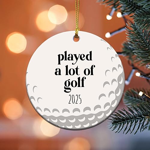 Miniatura 4 de Adornos de golf para árbol de Navidad  Adorno de Navidad de golf 2025  Regalos para amantes del golf para hombres y mujeres  Jugó un montón de bolas