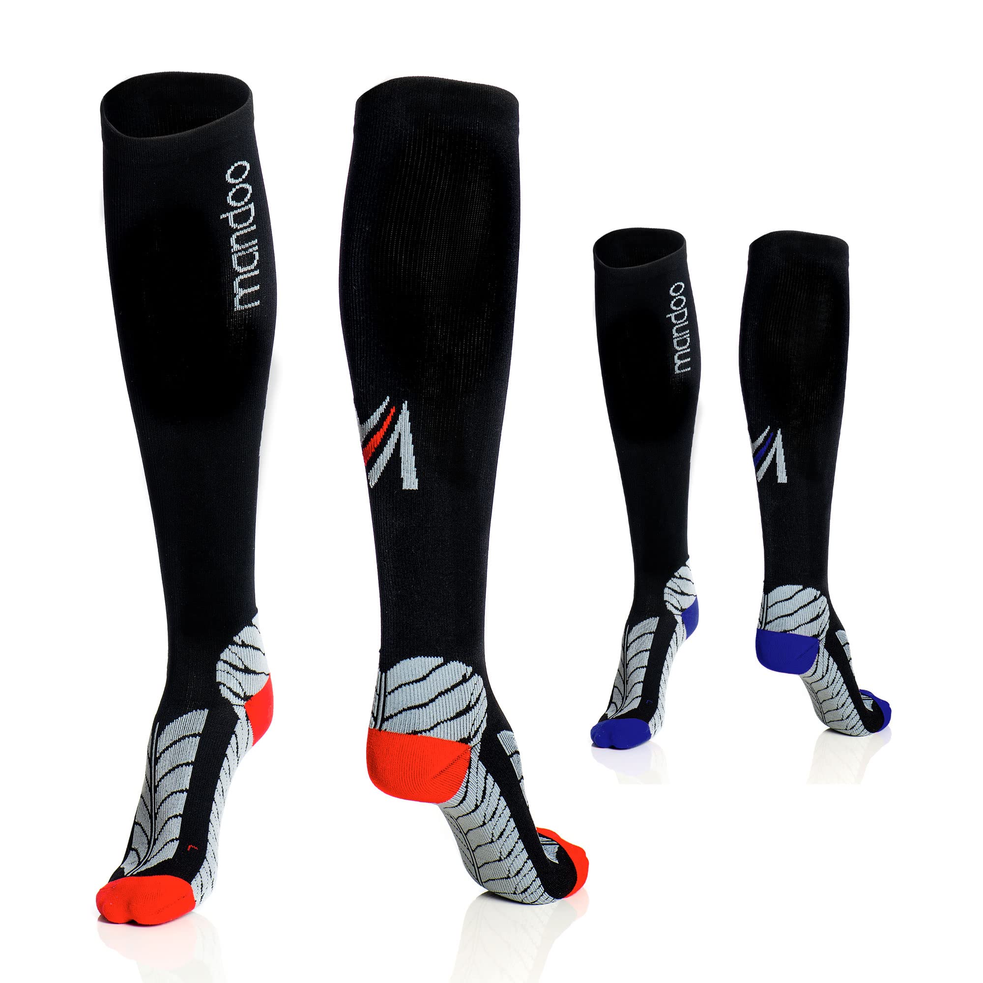 Premium compression stockings (unisex) for comfort - high quality medical compression socks for sport, post operative pain relief, leg pain and long flights - support stockings.