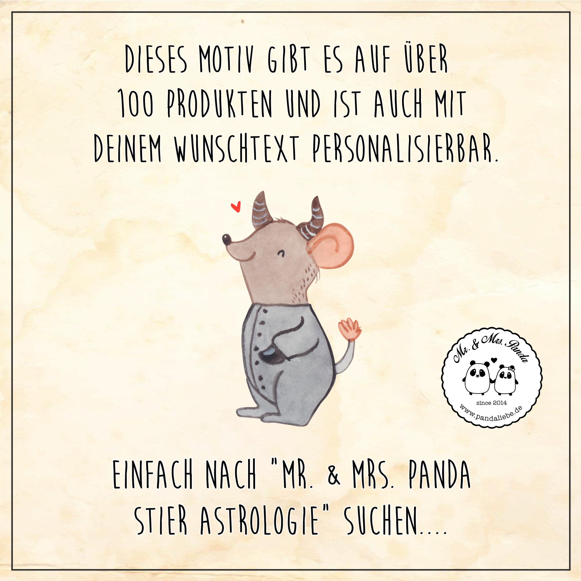 Mr. & Mrs. Panda WC-Sitz Mit Sternzeichen Stier – Lustiger Klodeckel Fürs Badezimmer, Perfektes Geschenk Für Mai/April