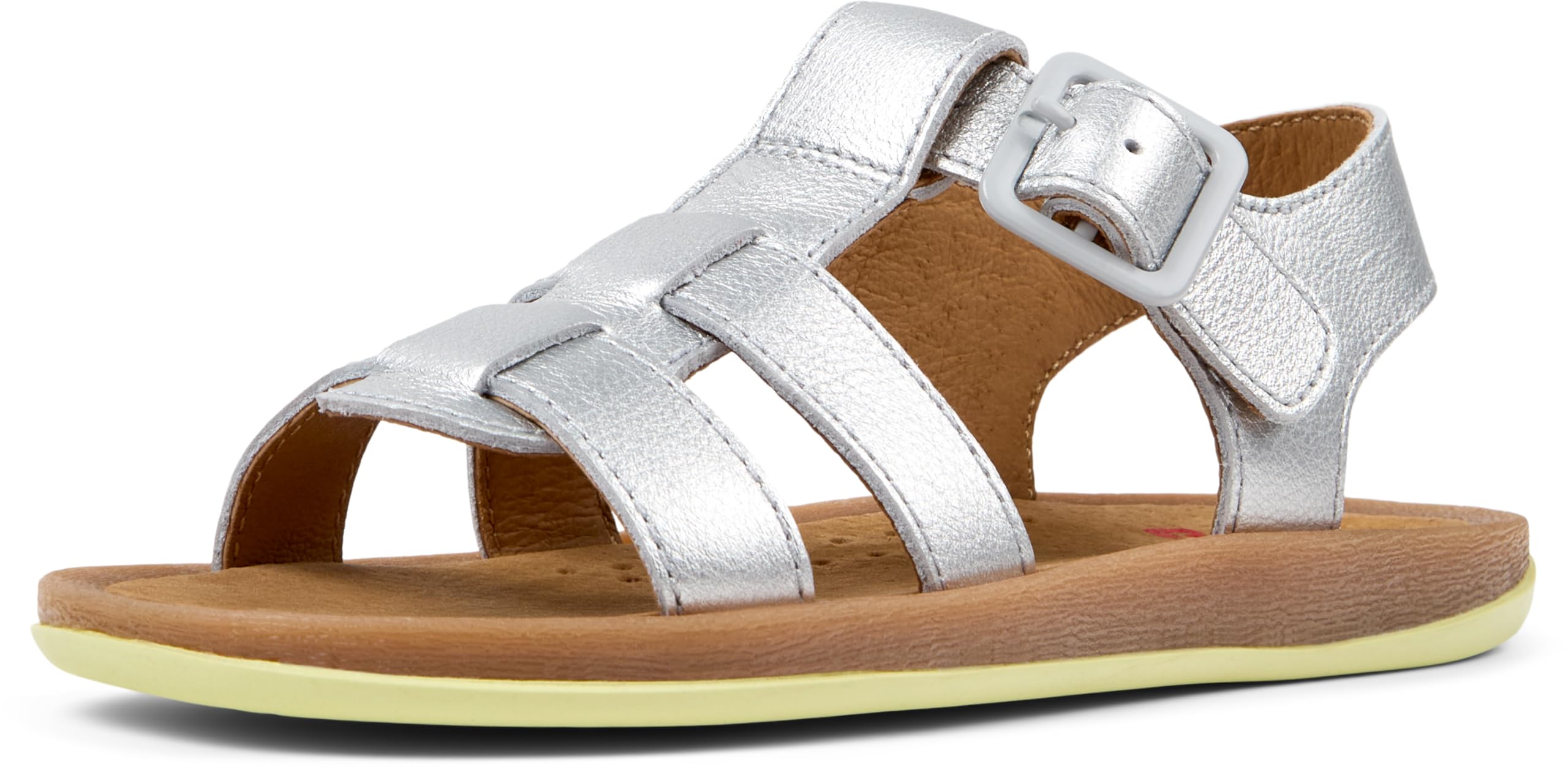 Camper Bicho K800617 T-Strap Sandal, Medium Gray 004, 11.5 UK