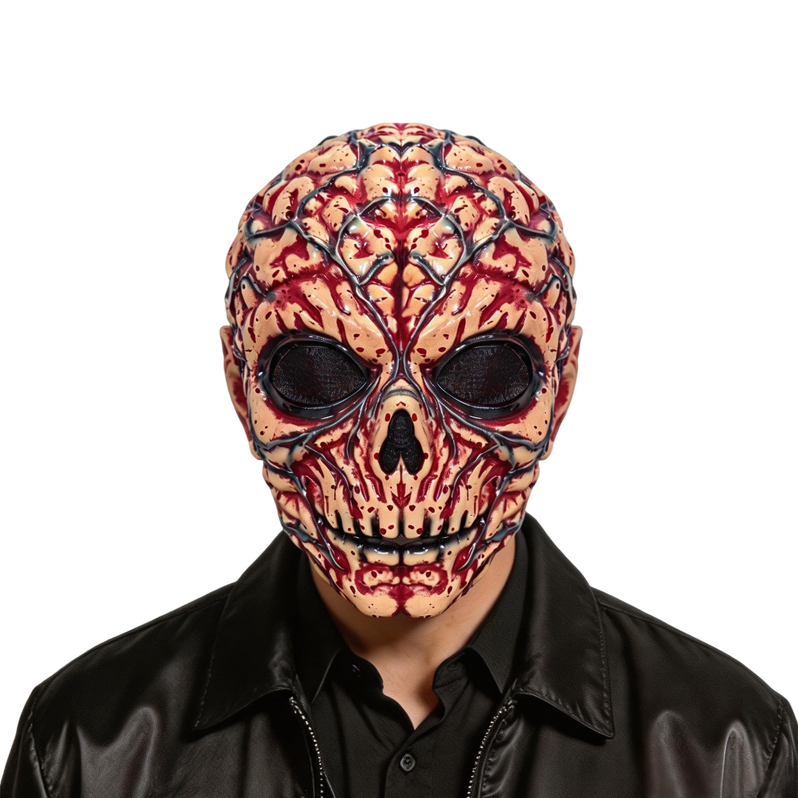 Halloween Mask Skull Mask Full Head Scary Mask for Costume Party (Color 7)