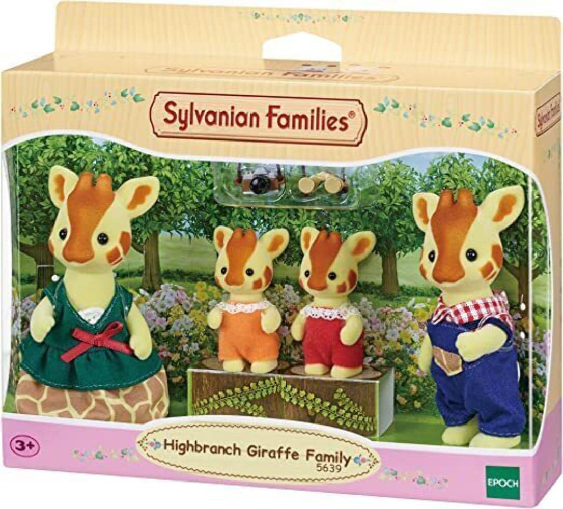 Sylvanian Families Highbranch Giraffe Family- dollhouse playset 5639