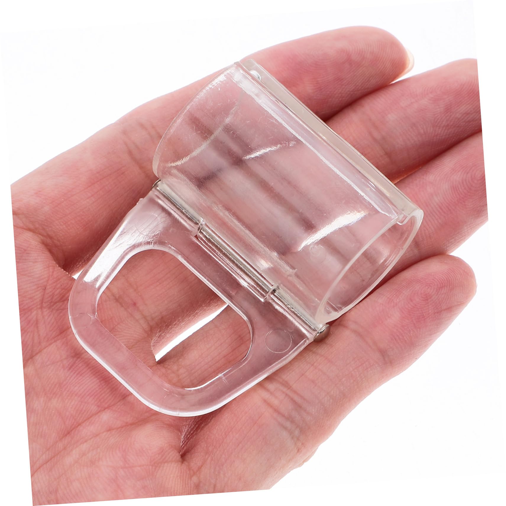 TOPBATHY 30 Stück Transparente Vorhang Clips Mit Griff Volant Befestigungsclips Volant Halteklammern Dekorative Gardinen Clips Rollo Griffe Transparente Gardinen Griffe Für Rollos