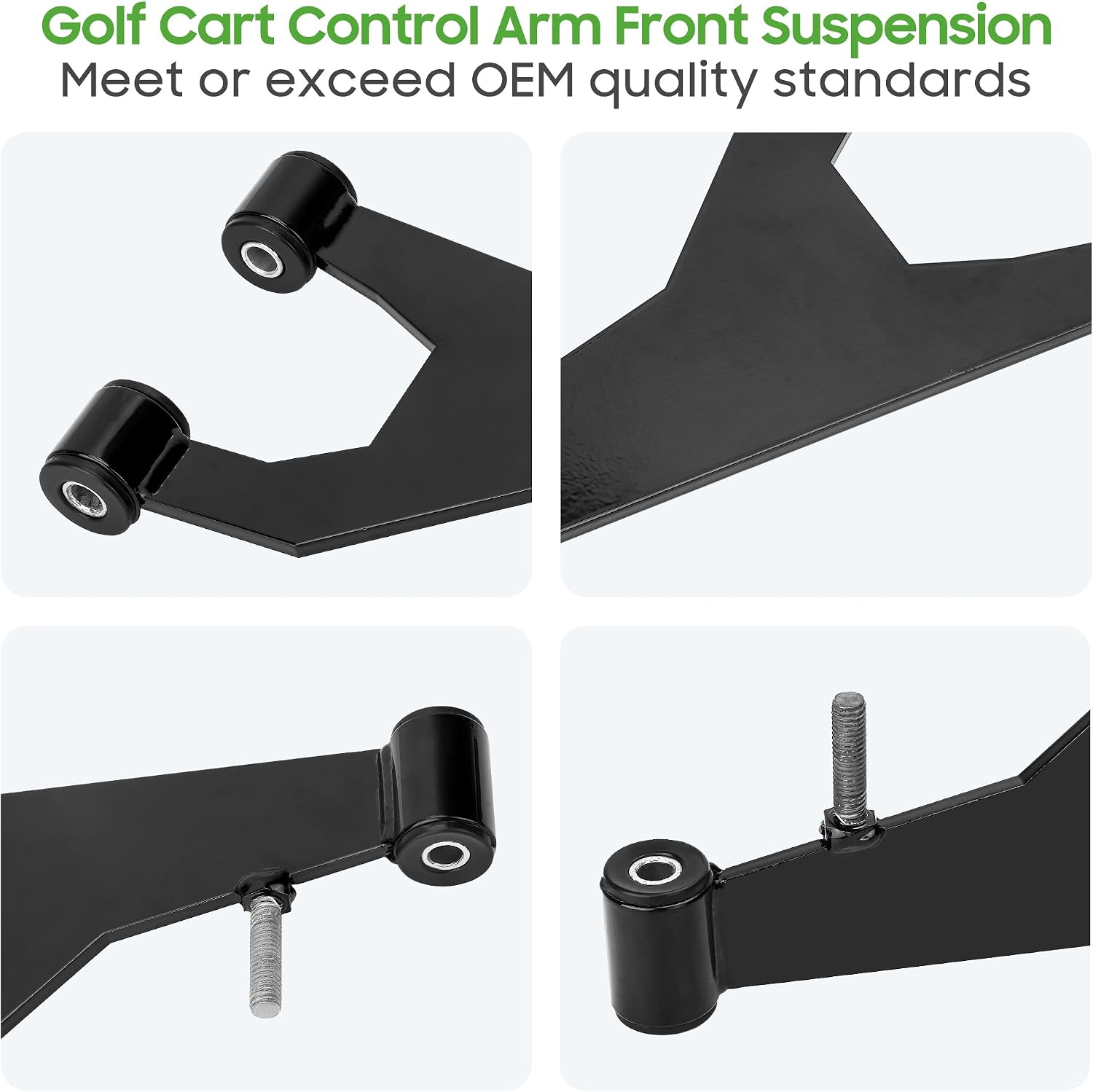 10L0L Golf Cart Delta A-Plate Sub Assembly for Club Car DS 1993-Up Gas & Electric, Front Suspension Control A-Arm Kit with Mounting Hardware, Replace 1016353 1016387 0002402 0008754, Pack of 2