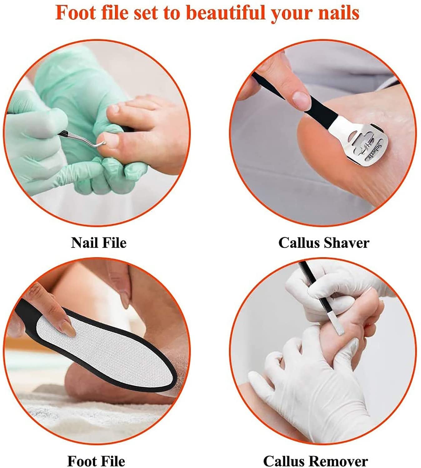 Kit De Coupe-Ongles Incarnés 16 Pièces/Ensemble, Coupe-Ongles De Correction pour L'élimination Ongles Incarnés, Pince À Manucure Olécrâne en Acier Inoxydable pour Paronychie À Ongles Épais