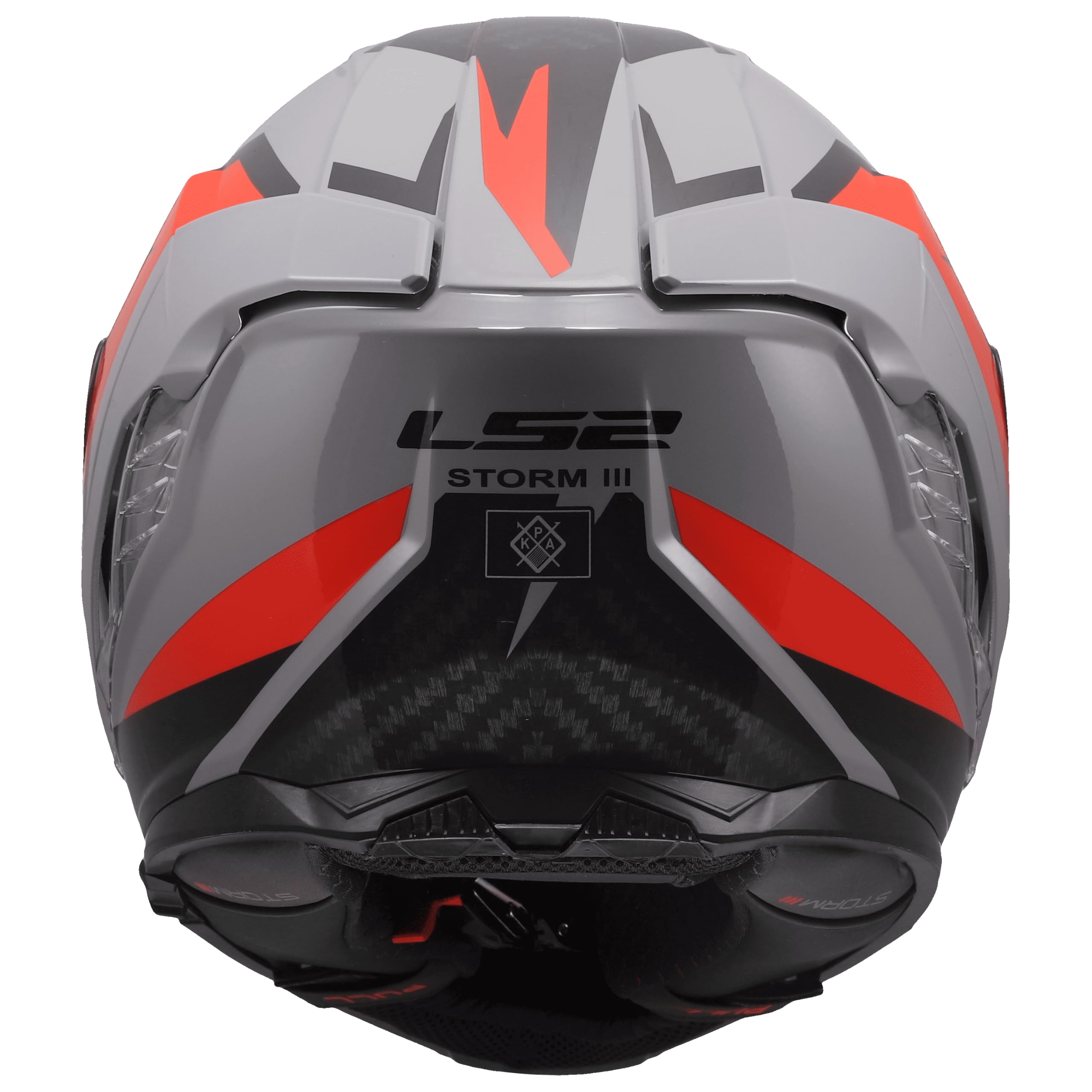 LS2, Casco Moto Integral STORM III DYNAMO Grey Red, XXS