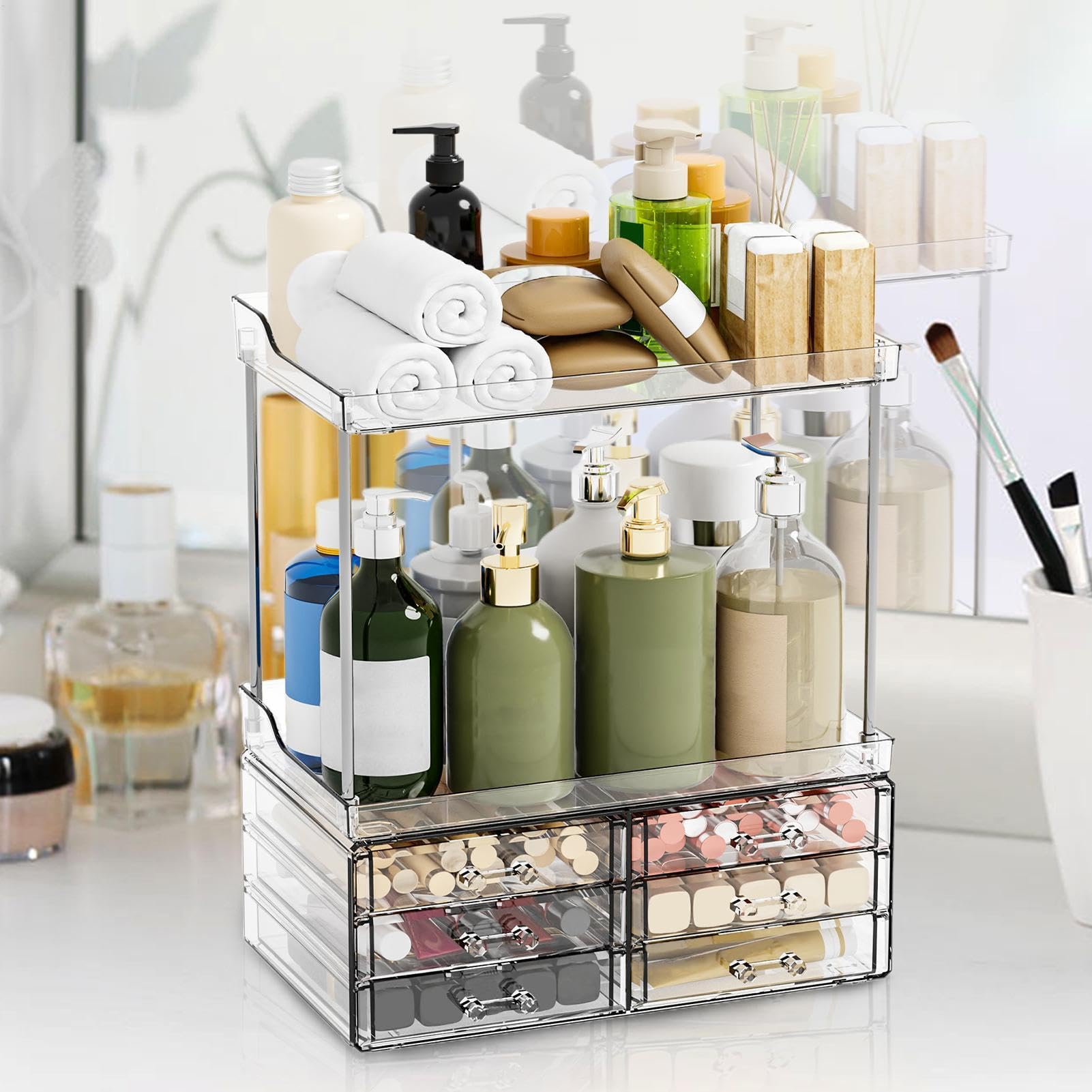 Make-up-Organizer mit Schubladen Schubladen-Mehrzweckhalter Für