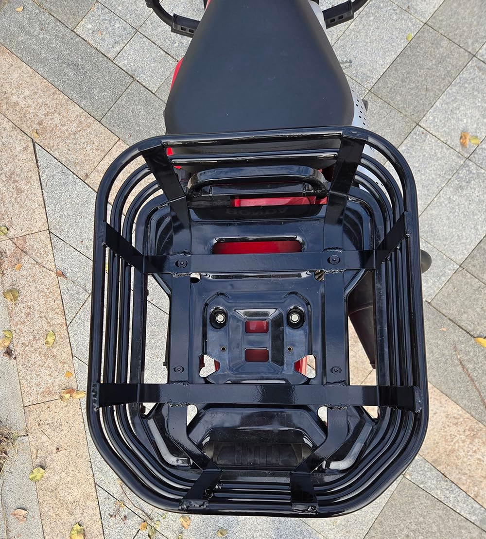 Basket Support Luggage Rear Rack Black Cargo Carrier Support Shelf Compatible with Honda Trail 125 CT125 Hunter Cub 125 (2019 - Current)
