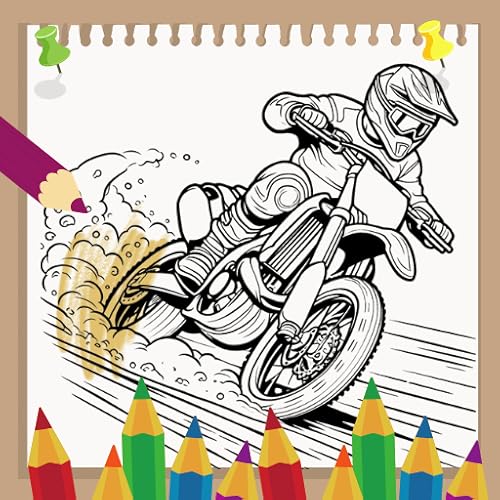 Dirt Bike Coloring Book