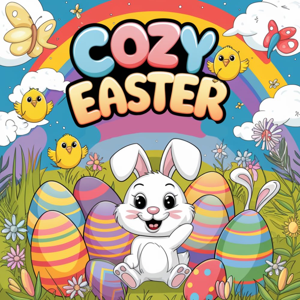 Cozy Easter Coloring Book for Kids: 107 Pages of Fun Easter-Themed Coloring Activities for Kids Ages 4-8