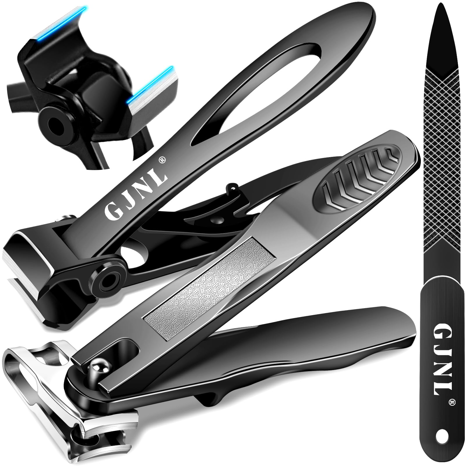 Toenail Clippers for Seniors Thick Nails - Wide Jaw Ultra Sharp Nail Clippers for Men & 360°Rotary Nail Clippers Fathers Day Father Gifts for Dad Daddy Father