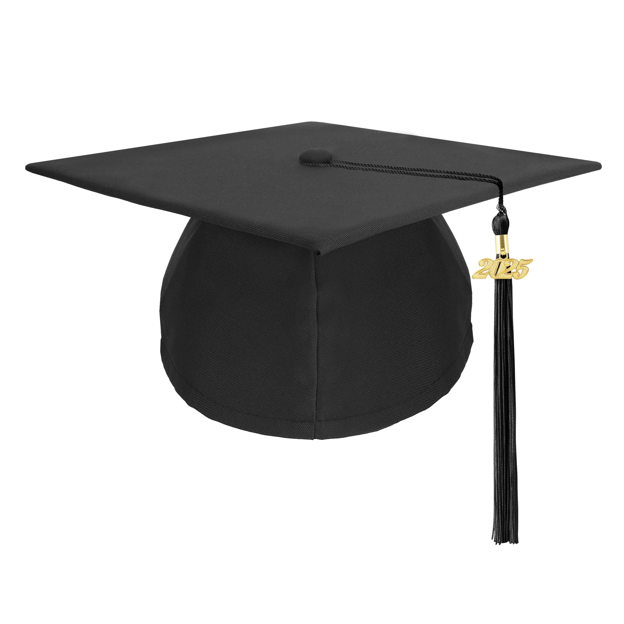 LuktasticGraduation Cap with 2025 Tassel, Topper for High School Bachelor Master Unisex Matte Adult Grad Cap Decorations Kit