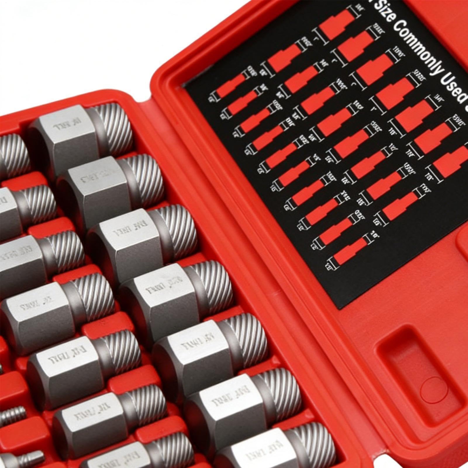 Set di tappi per estrazione viti - Strumenti di riparazione filettature a testa esagonale, kit di rimozione da 25 pezzi per danneggiati, strappati, bulloni, tasselli, , per auto