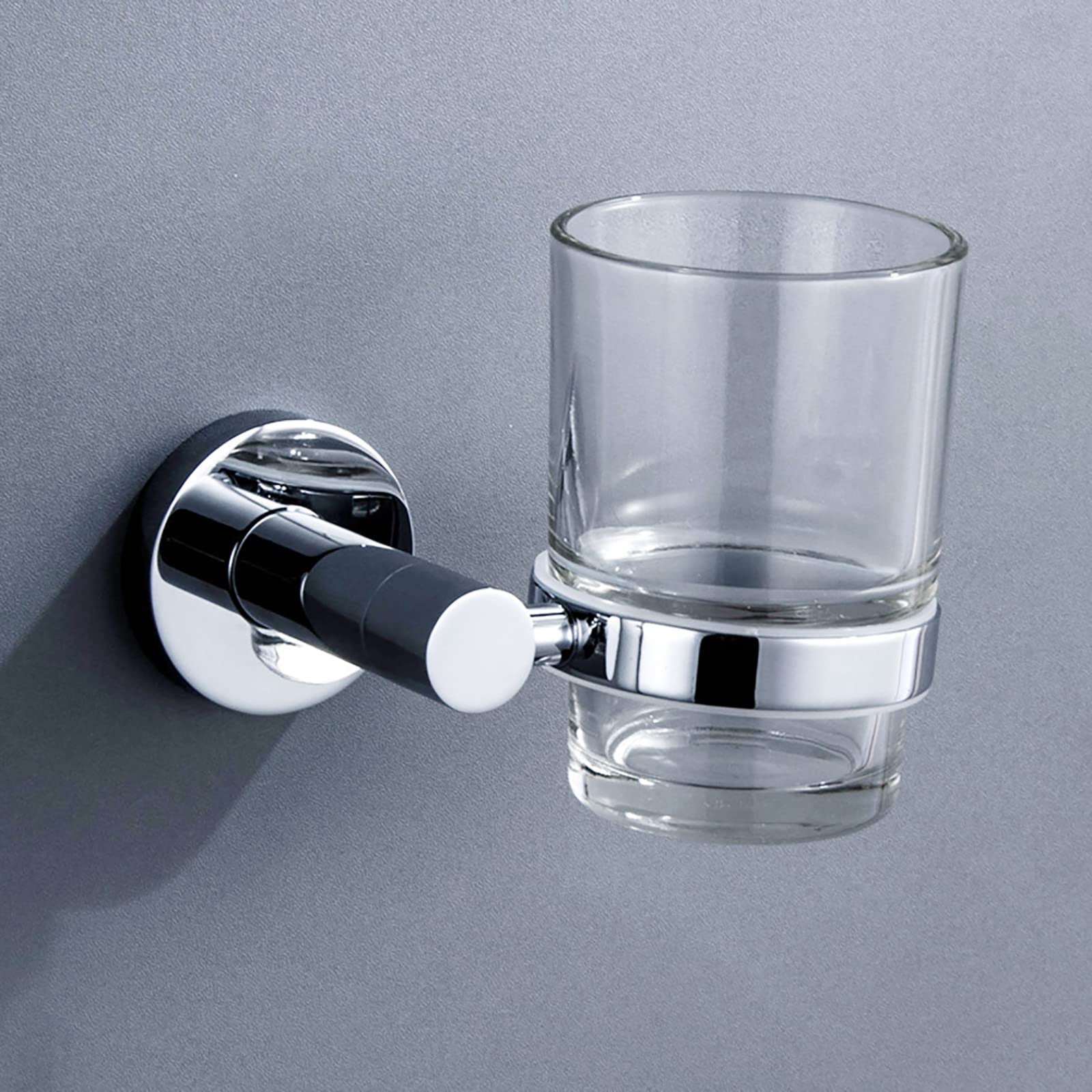 Porta Cepillo de Dientes, Pared Soporte Cepillo de Dientes Soltero, Eléctrico Estuche Cepillo Dientes de Acero Inoxidable SUS304, Organizador Baño para Hogar Hotel