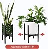 Adjustable Black Plant Stand for Indoor Plants, Mid Century Modern Plant Stand, Adjustable Height Plant Stand - 2 options, Plant stand for plants indoor, 12, 8, or 10 Inch Plant Stand, Plant Pot Stand