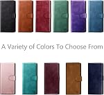 SUANPOT Compatible with iPhone 16 6.1" Wallet case with RFID Blocking Credit Card Holder,Flip Book PU Leather Protective Cover Women Men for Apple 16 Phone case Light Brown
