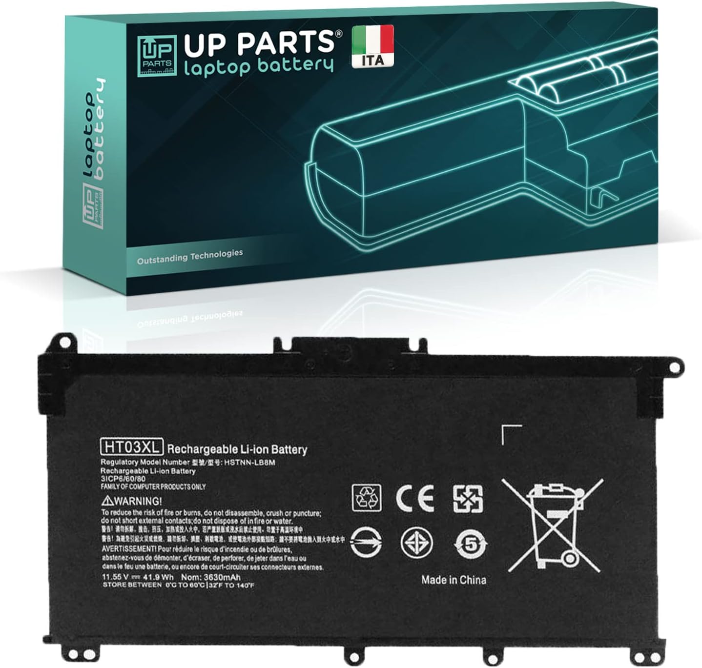 Pile CMOS CR2032 Pour HP OMEN 15-AX038NF - Batterie BIOS, Générique, Neuve Garantie 1 An