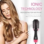 Hot Air Brosse 4 IN 1 Brosse sèche-cheveux, Séchoir à cheveux d'une étape & Styleur & Volumiseur & Courbure de cheveux, Négatif Ions Comb Straightener Salon/Curly Réduire Frizz/Static