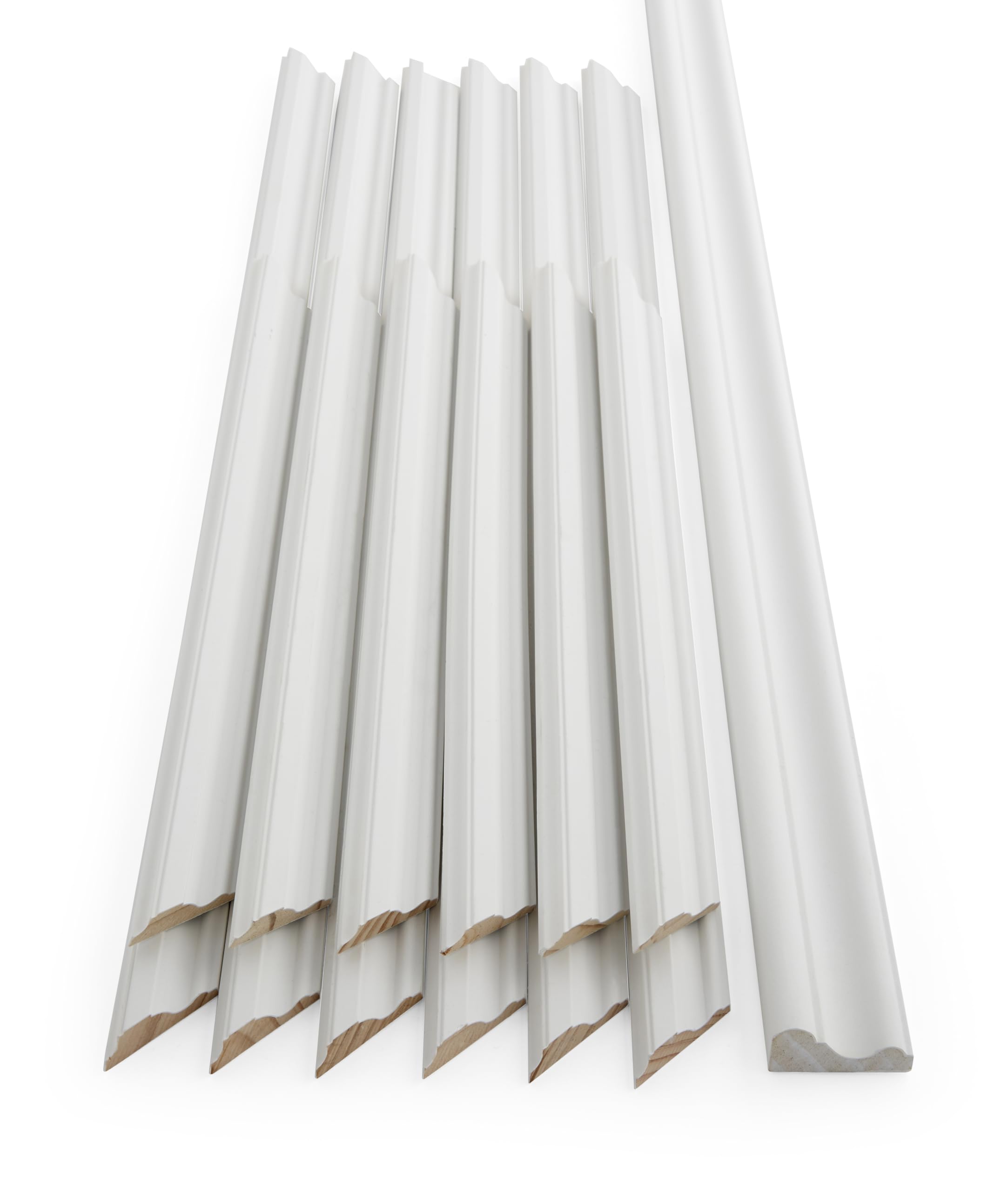 Shaker Wall Panelling Kit 12pc 700mm & 420mm Paintable Radiata Pine Wall Panels with Dado Rail DIY Decorative Wall Moulding Interior Wainscoting Panels Feature Wall Kit Classic Panel Set (Pack of 1)