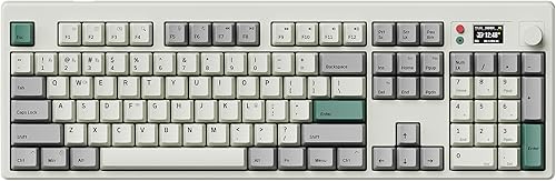 Miniatura 8 de BOYI Teclado mecánico retro K104Pro con pantalla y perilla inteligentes TFT, estructura de junta HotSwap BT5.02.4GTipo-C inalámbrico 6000mAh RGB