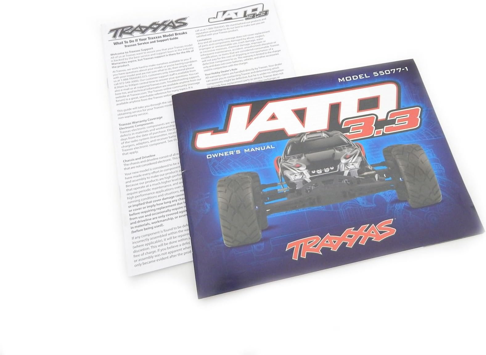 ICB Hobbies Traxxas Jato 3.3 55077 Owners Manual & Exploded View Parts List
