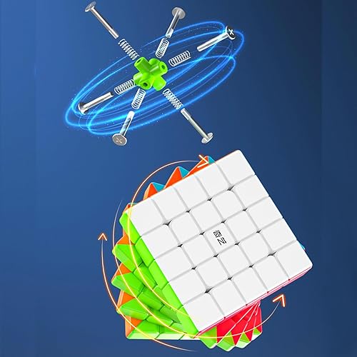 Vista 4 de Cubo de velocidad 4 x 4 x 4, juguete original de rompecabezas de cubo mágico, versión avanzada de tamaño completo de 2.441 in, cubo de velocidad