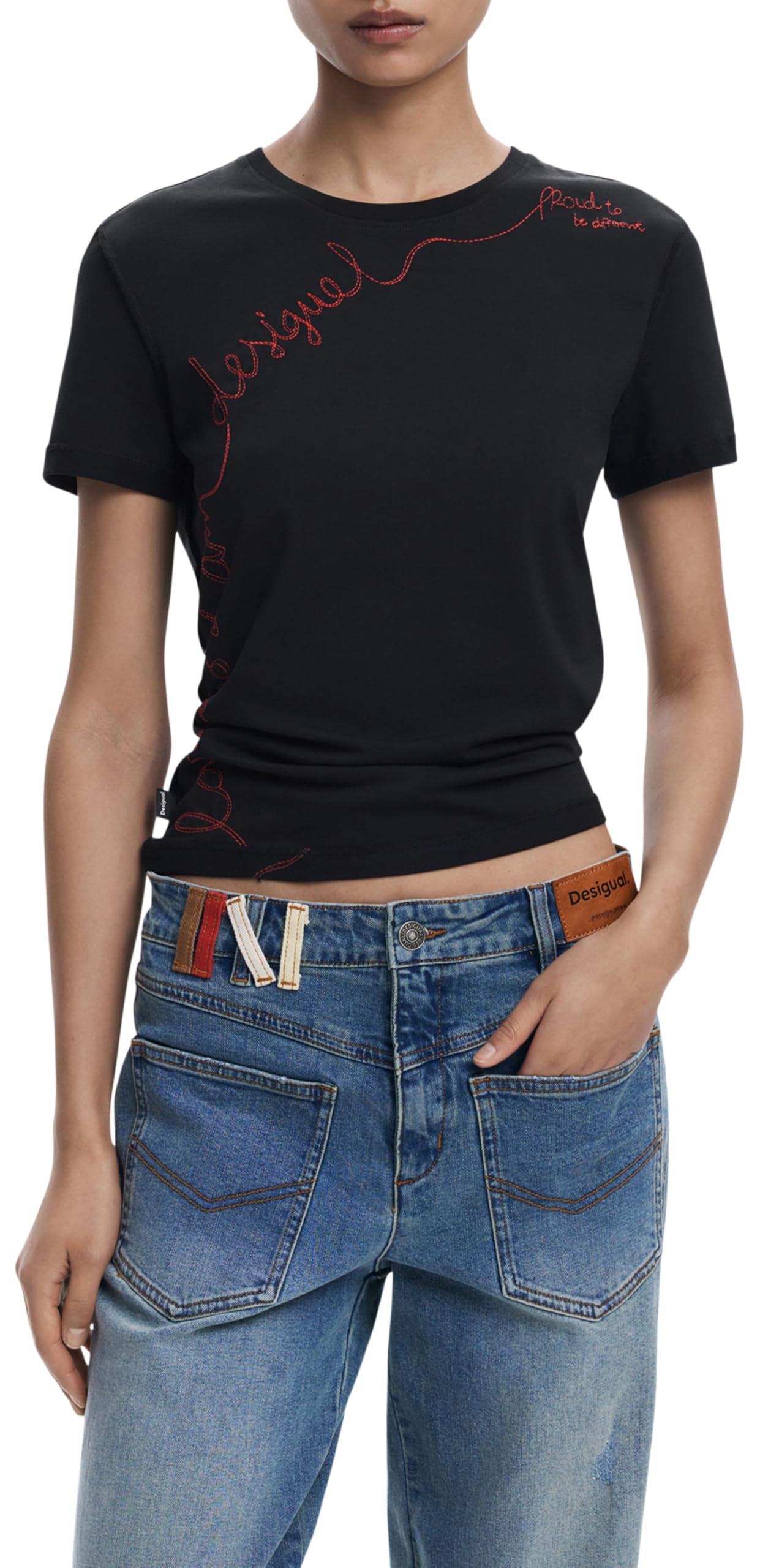 Desigual Damen 25wwtk08 Bluse (1er Pack)