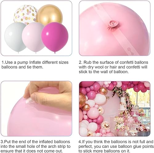 Miniatura 5 de 103 globos rosados