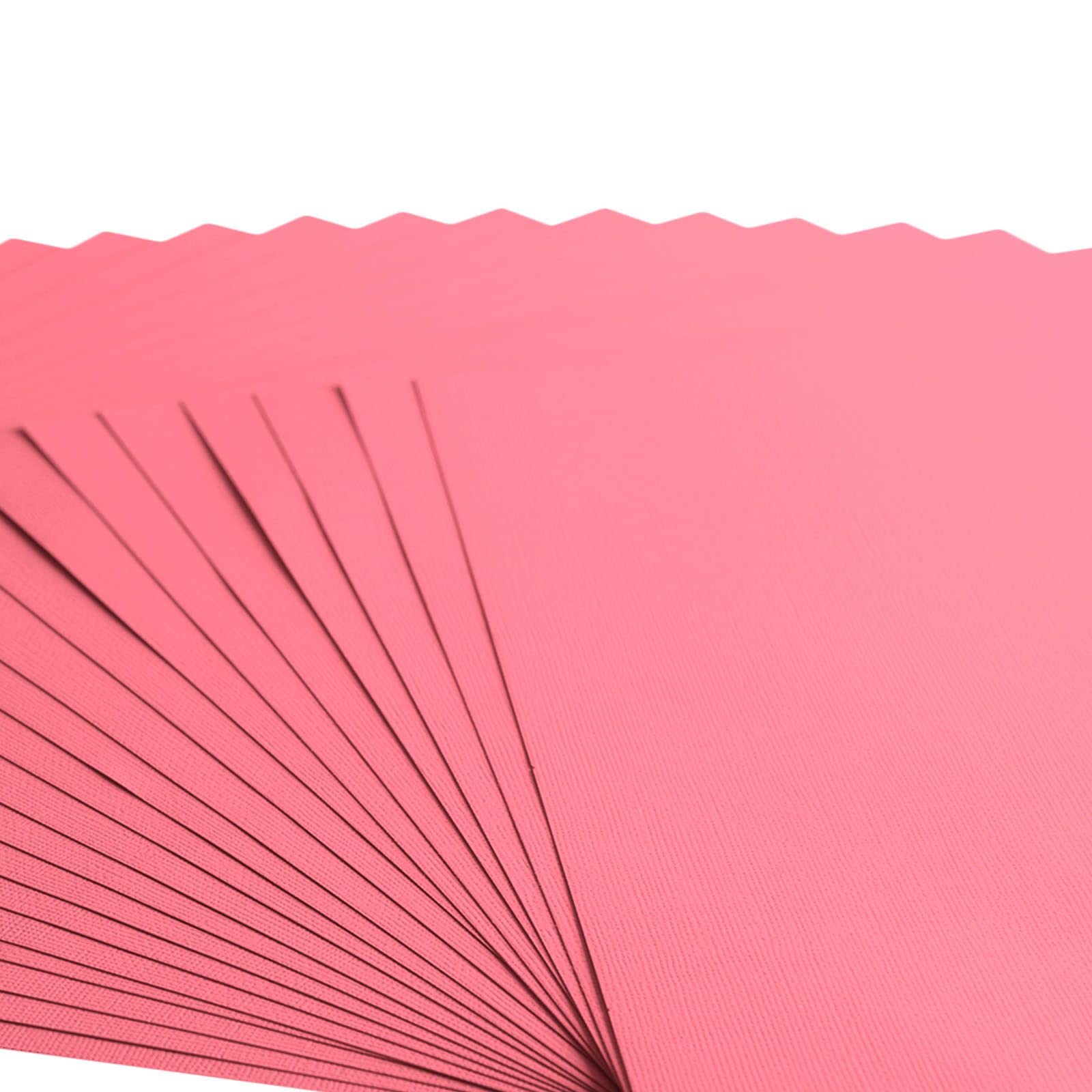 Florence Cardstock Textured, Coloured Card Making Supplies 12 x 12 inch, Pink, 20 Sheets - Image 4