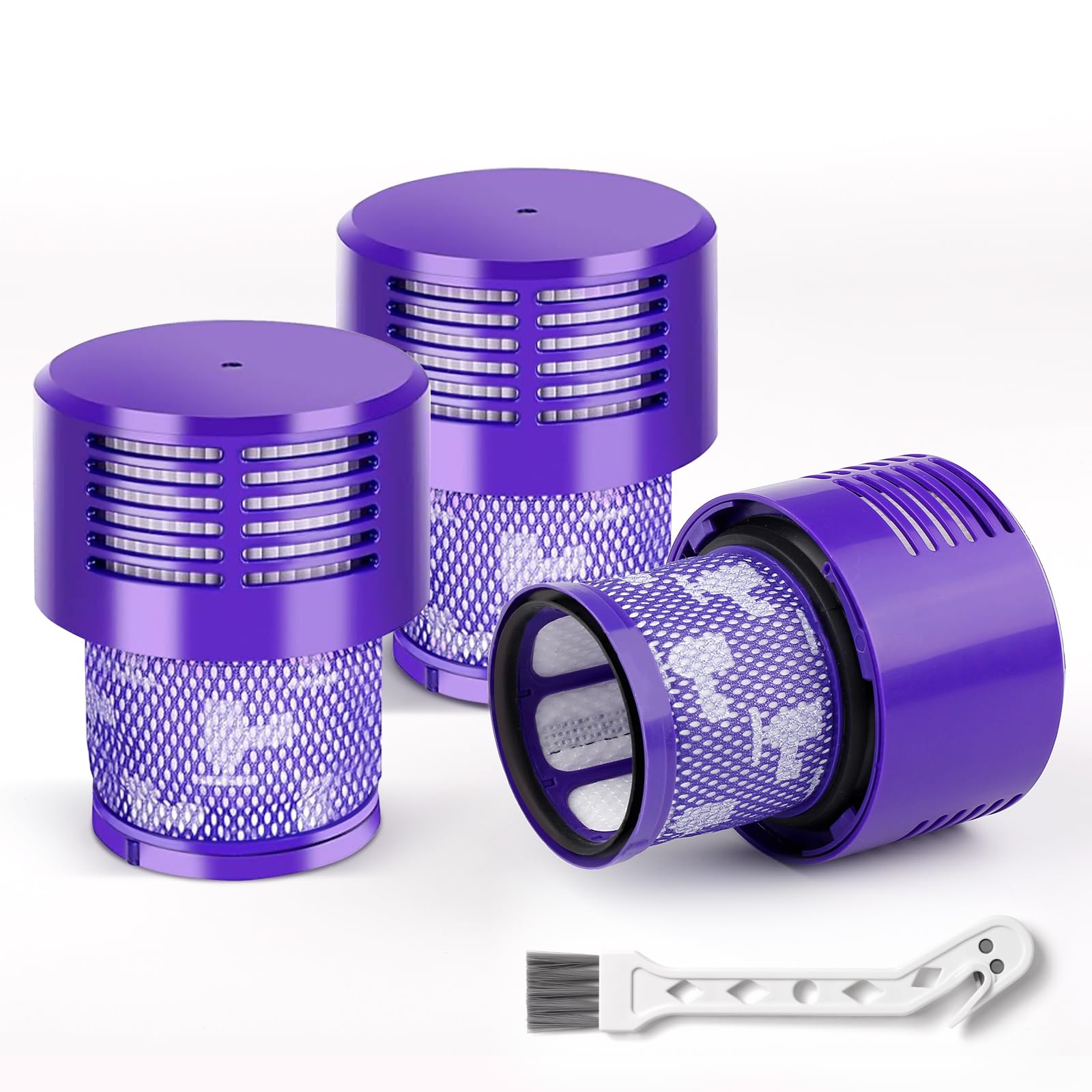 3-Pack Replacement HEPA Filter Compatible with Dyson V10 &amp; SV12