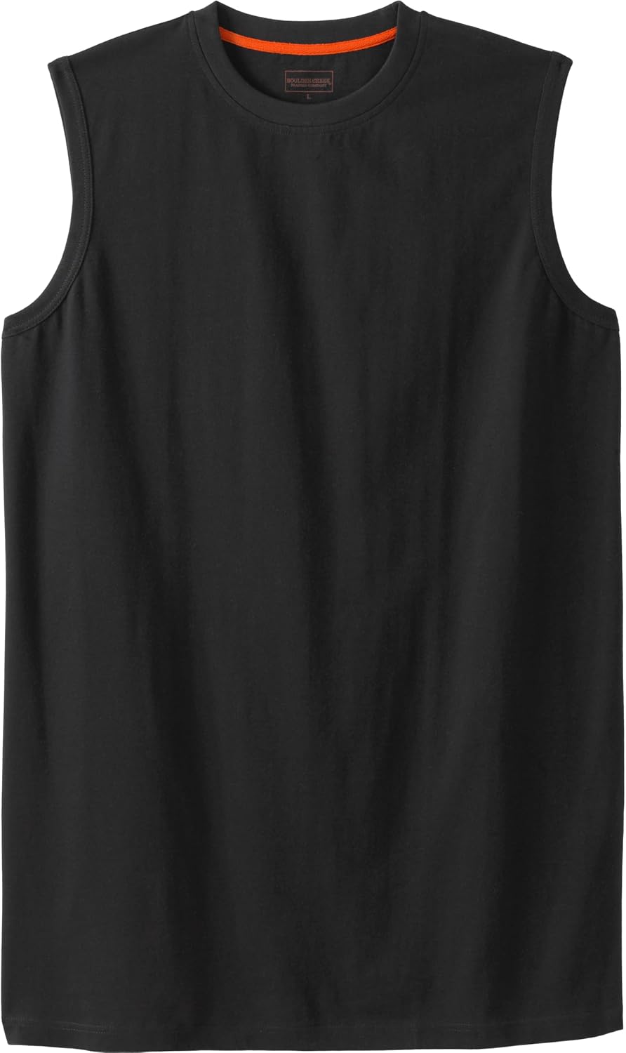 Boulder Creek by Kingsize Men's Big & Tall Longer-Length Heavyweight Muscle Tee