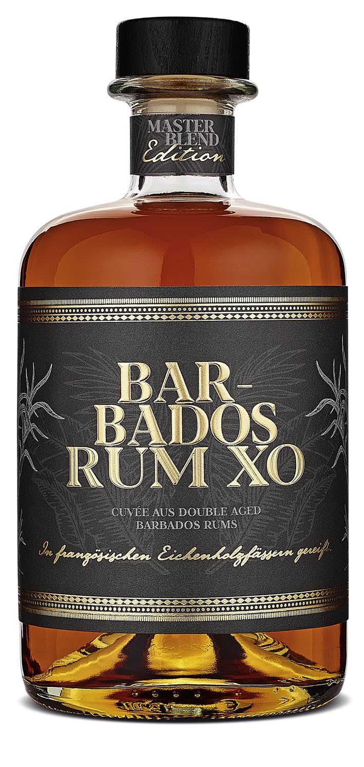 Wajos Master Blend Rum 40% vol 500ml - Cuvée aus Barbados Rum. Fruchtiger karibischer Rum. Perfektes Rum Geschenk für Männer